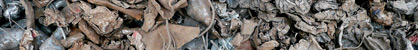 Abfall mit geringem Eisenanteil (Autowracks, Schrott aus dem Haushalt)